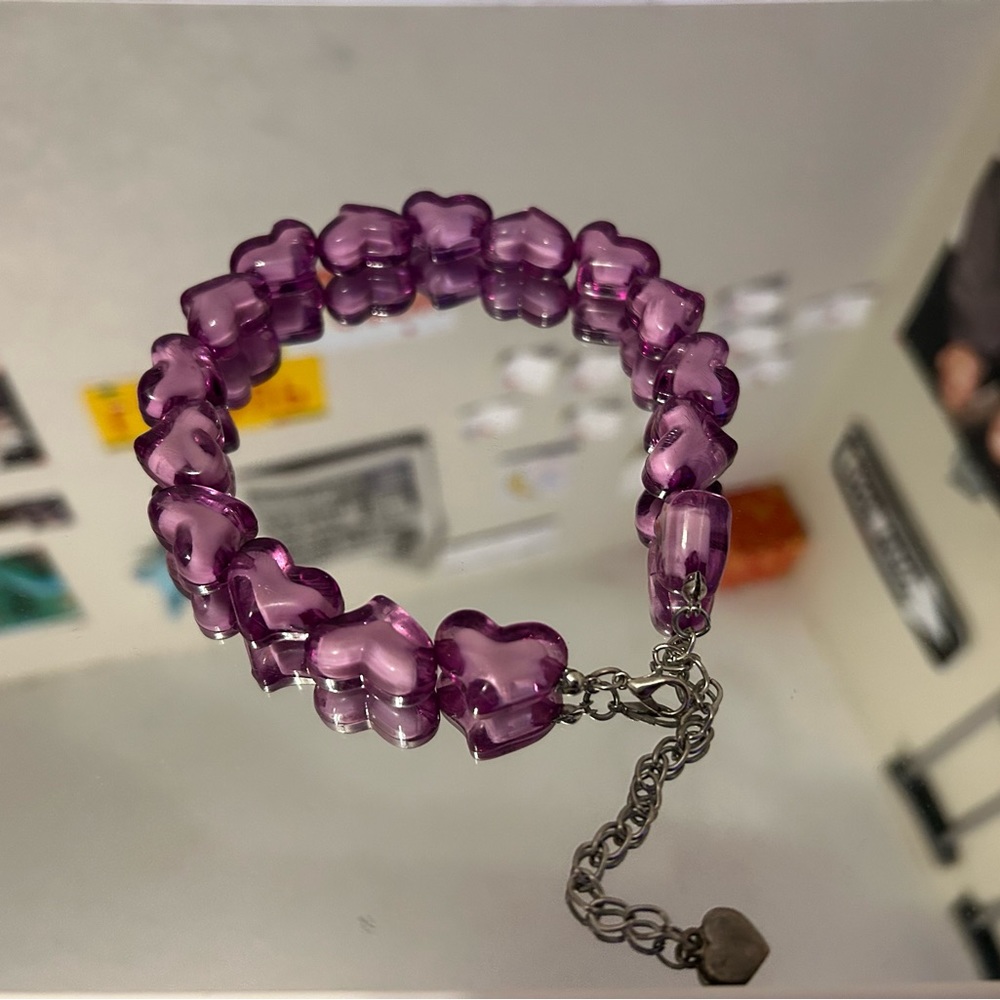 Purple Beaded Necklace